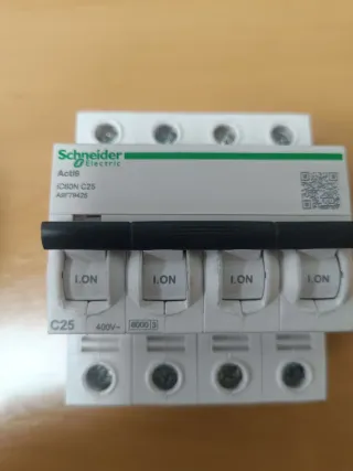 Schneider Acti9 IC80N C25 25A Diferencial Automáti
