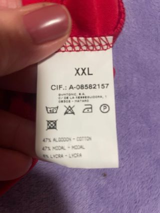 Camiseta de algodón Guitare roja