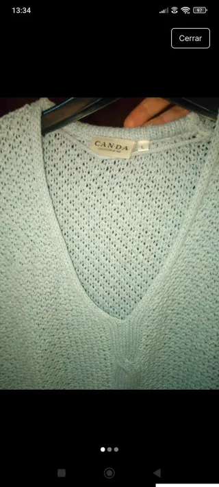 Jersey Canda Algodón sin Mangas Talla L