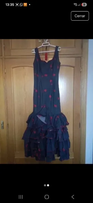 Vestido Flamenca Vaquero Flor Bordada