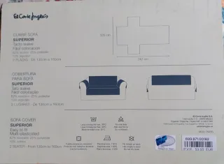 Dos Fundas protectoras sofá beige