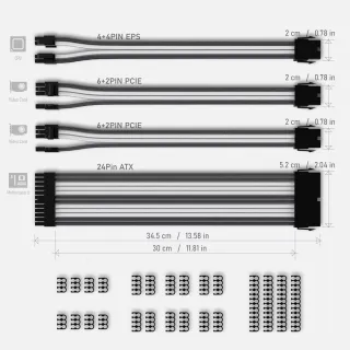 EXTENSIÓN PARA CABLES ALIMENTACIÓN Y PCIe GAMING