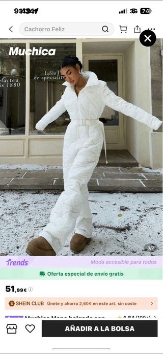 Mono de nieve acolchado + Gorro a juego