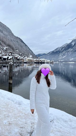 Mono de nieve acolchado + Gorro a juego