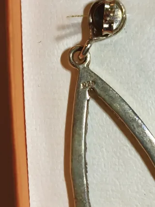 Pendientes de plata lágrima