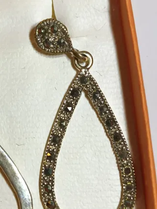 Pendientes de plata lágrima