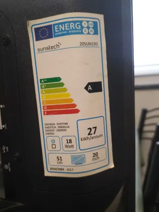 Televisor Sunstech 19 Negro