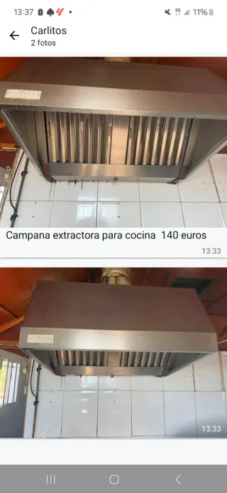 Campana extractora cocina 140€