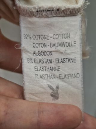 Camiseta Playboy Crema Mujer