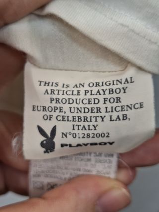 Camiseta Playboy Crema Mujer