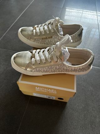 Zapatillas Michael Kors Mujer Doradas