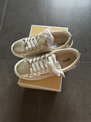 Zapatillas Michael Kors Mujer Doradas
