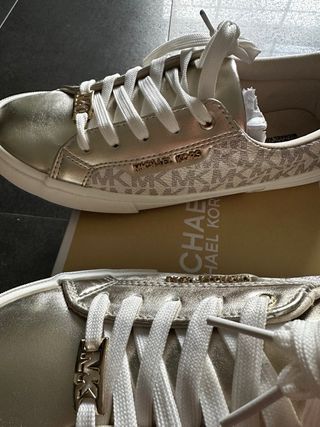 Zapatillas Michael Kors Mujer Doradas