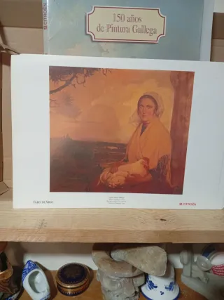 Libro 150 años de Pintura Gallega,15 laminas