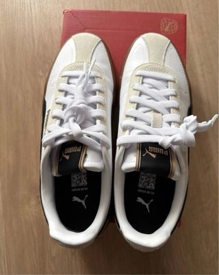 Zapatillas Puma Blancas y Marrones Nuevas