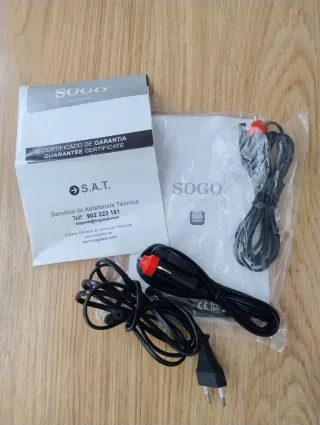 Nevera Portátil Sogo Azul y Crema