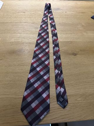 Cravatta Tics Club a quadri nero e rosso