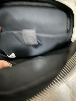 Mochila Negra Piel y Lona Unisex