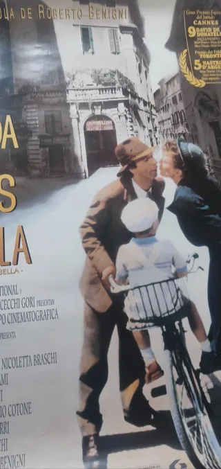Póster La Vida es Bella Roberto Benigni