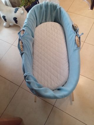 Moisés mimbre bebé