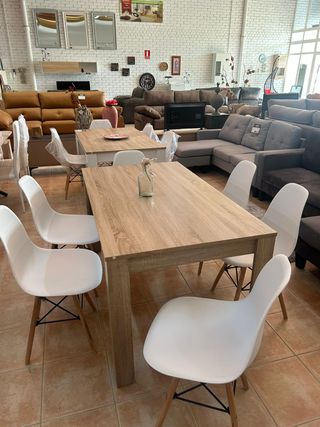 Mesa comedor nórdica madera moderna - Nueva