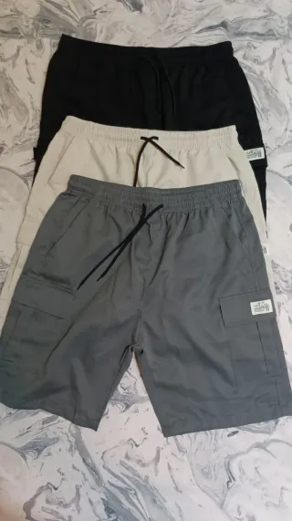 Pantalones cortos grises talla L