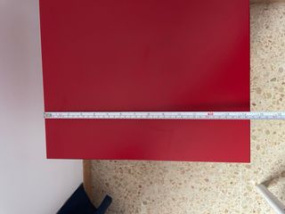 Mesita de noche Ikea roja