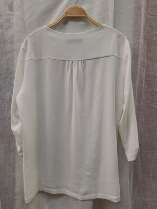 Blusa Luis Civit blanca mujer