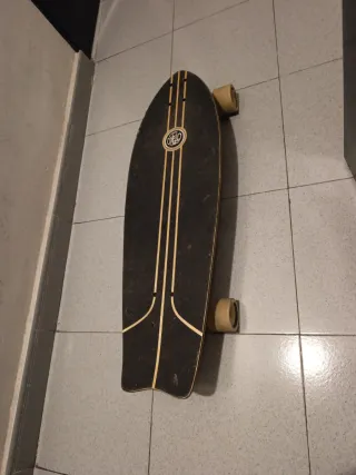 Skate Oxelo Negro Madera