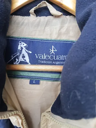 Chaleco VALECUATRO Beige/Azul