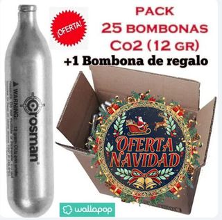 SET de 25 Cápsulas CO2 - 12 gr + 1 GRATIS