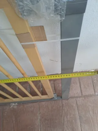 Valla seguridad infantil madera y metal