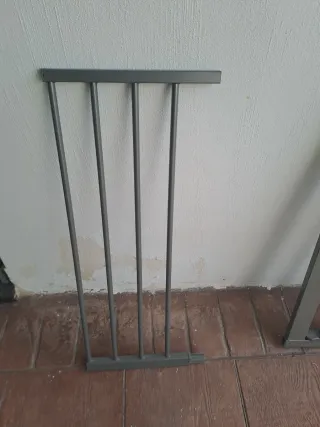 Valla seguridad infantil madera y metal