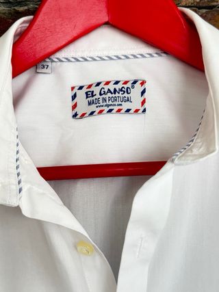 Camisa El Ganso Blanca Cuello Cutaway Nueva