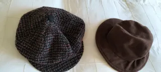 Gorra visera lana y sombrero paño