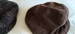 Gorra visera lana y sombrero paño