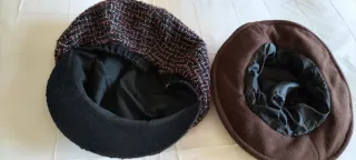 Gorra visera lana y sombrero paño