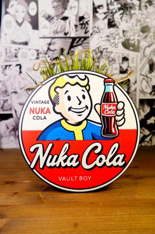 Fallout Nuka Cola Insegna Legno Poster Póster