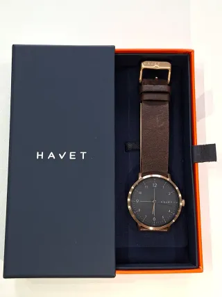Reloj Havet Marrón y Dorado