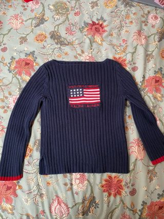 Jersey Ralph Lauren Bandera Americana Azul