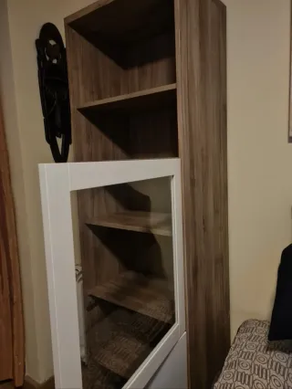 2 Vitrinas Besta Ikea Cristal Madera