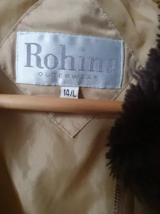 Chaquetón acolchado mujer beige