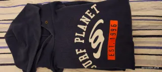 Sudadera con capucha azul Surf Planet