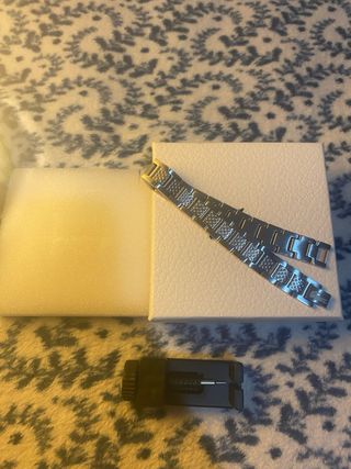 Pulsera de eslabones plateada