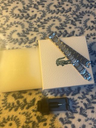 Pulsera de eslabones plateada