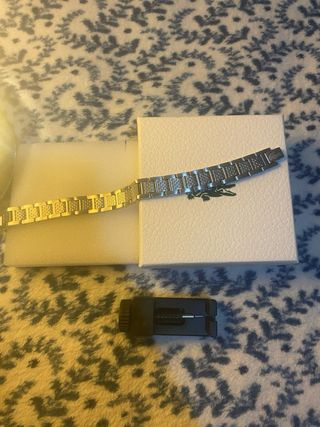 Pulsera de eslabones plateada