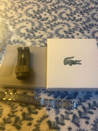 Pulsera de eslabones plateada