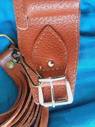 Cartucciera a tracolla in cuoio vintage