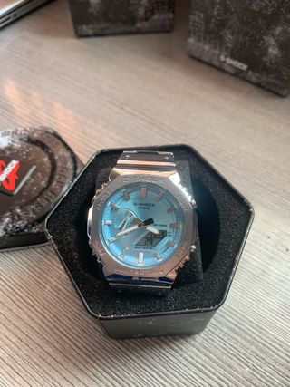Reloj G-Shock Metálico Azul Cian