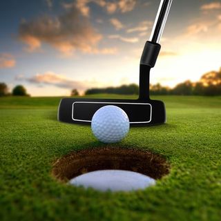 Putter da golf destro con copertura e linee di all